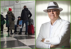 FOTO // După două zile de zboruri anulate și așteptare, Ion Suruceanu a revenit astăzi acasă